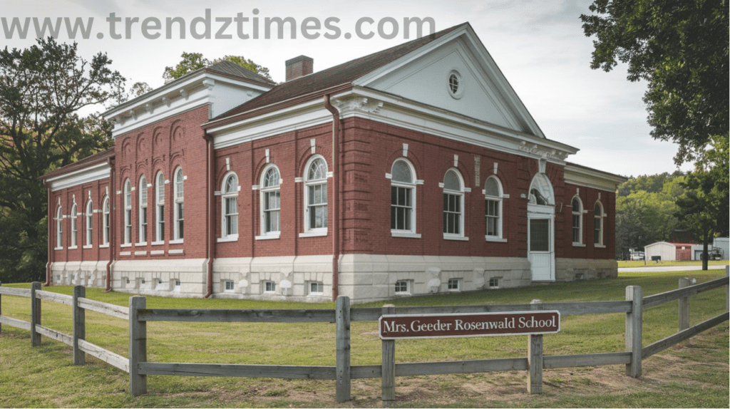 'Mrs. Geeder Rosenwald School' Preserving a Historical Legacy in Community Education