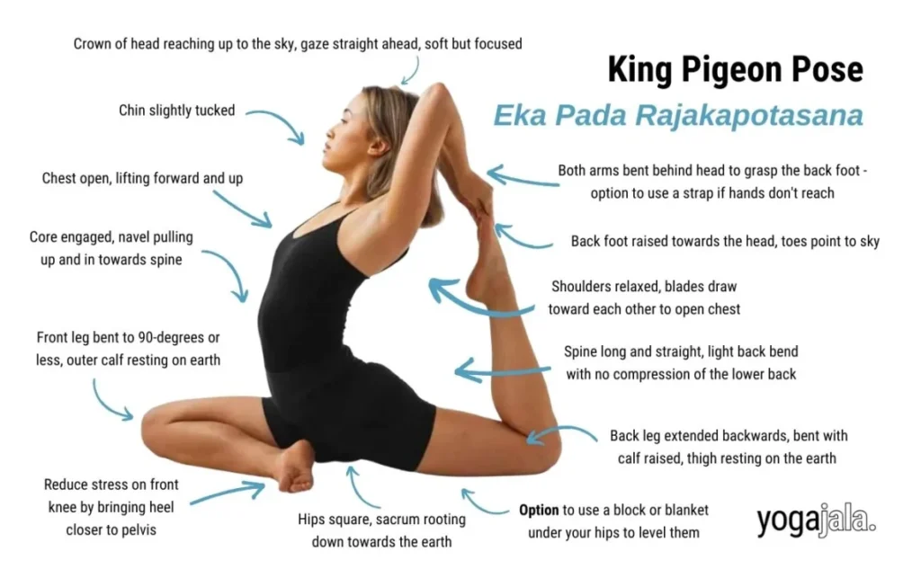 4. King Pigeon Pose (Kapotasana)