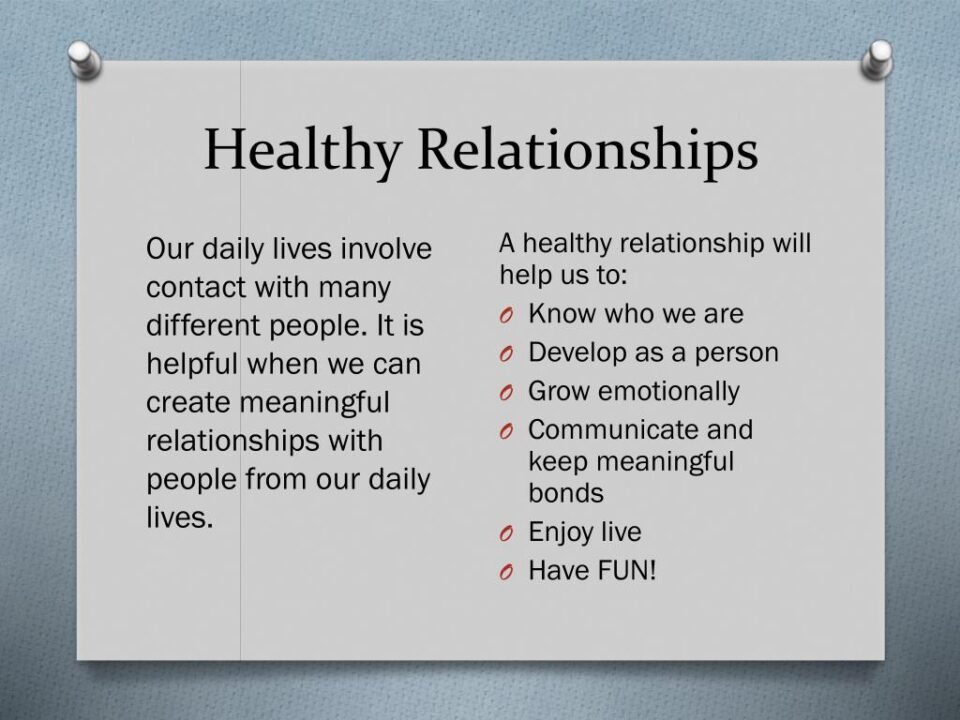 Signs of a Healthy Relationship: